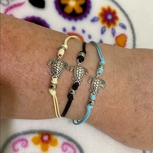 $10 for 3 ADJUSTABLE SEA TURTLE BRACELETS